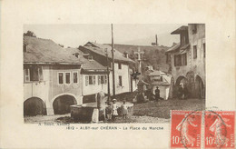 / CPA FRANCE 74 "Alby Sur Chéran, La Place Du Marché" - Alby-sur-Cheran