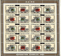 1054/1057** + Surcharge "conf. Nationale …", NON EMIS / Opdruk "conf. Nationale …", NIET UITGEGEVEN - Phibelza - ZAIRE - Nuovi