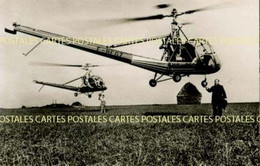 Carte Postale Promotionnelle Pour L'Hélicoptère HILLER 360 UH 12 Ici Le F-BEG7 - Helikopters
