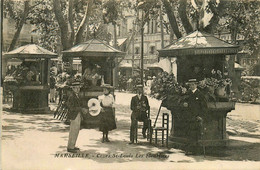 Marseille * Cours St Louis * Les Fleuristes * Kiosque Fleurs * Voir Cachet Dos : Hôpital Auxiliaire Du Territoire N°201 - The Canebière, City Centre