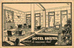 Marseille * Hôtel BRISTOL * Le Nouveau Hall * Cpa Pub Illustrateur - Unclassified