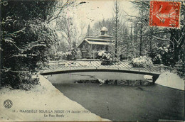 Marseille * Sous La Neige * Le Parc Borély * 1914 - Parks, Gärten