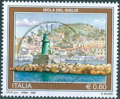 ITALIA, ITALIE, TOURIST, ISOLA DEL GIGLIO, 2009, 0,60 €, FRANCOBOLLO USATO Mi.: IT 3317  Scott: IT 2949 - 2001-10: Gebraucht