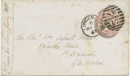 GB 1867 QV 1d Pink Envelope With Printing Date 20.2.67 "LONDON-S.W / S.W / 17" - Cartas & Documentos