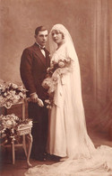 Noces - Jeunes Mariés - Mode, Robe - Carte-Photo American Photo, Denain N'895 - Hochzeiten