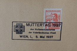 Muttertag 1937 - Mutterschutzwerk Vaterländische Front SST - Tracht Burgenland - Andere & Zonder Classificatie