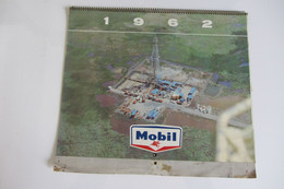 Calendrier Huiles Ou Essences Mobil 1962 - Grand Format : 1961-70