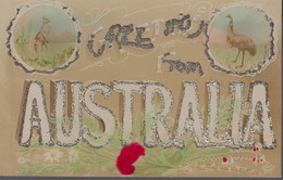 1908. NEW SOUTH WALES. ½ HALF PENNY VICTORIA On Postcard Greetings From AUSTRALIA To ... () - JF417222 - Briefe U. Dokumente