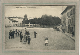 CPA - (01) PONT-de-VAUX - Aspect De La Place Devant La Promenade En 1915 - Pont-de-Vaux