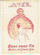 Rare Carte Parfum ARYS "ROSE SANS FIN" - De Enrique MORELL 1 Y Plaza Del Teatro 8 BARCELONA - Anciennes (jusque 1960)