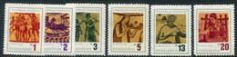 BULGARIA 1963 Kazanluk Frescoes MNH / **.  Michel 1415-20 - Unused Stamps