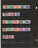 ITALIE   TRIESTE   AMG FTT    20 Timbres   Colis Postaux/Concession     1949-53   Oblitérés - Postpaketen/concessie