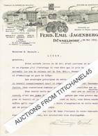 Brief 1904 - DÜSSELDORF-LEIPZIG-BERLIN -STUTTGART - FERD. EMIL JAGENBERG - Fabricant & Constructeur Machines De Papi - Other & Unclassified