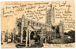 - GLOUCESTER. - Gloucester Cathedral. - Cpa En L'état - Scan Verso - - Gloucester