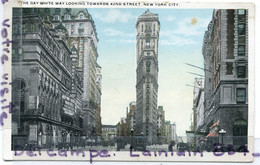 - New York City - The Gay Whithe Way Looking Towards, 42, Animation, Non écrite, TBE, Scans. - Otros Monumentos Y Edificios