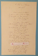 Gustave CHOUQUET Musicologue Le Bal De L'Opéra Poème Autographe Né Le Havre - Musique Autograph Poesy - Masque - Sänger Und Musiker