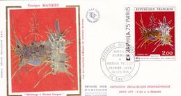 G. MATHIEU (Hommage à Nicolas Fouquet) - 1er Jour Du 13 Nov. 19741974 - Achat Immédiat - Gravures