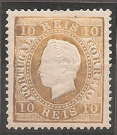 Portugal, 1870/6, # 37 C Dent. 13 1/2, Tipo I, MNG - Unused Stamps