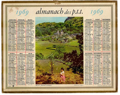 CALENDRIER GF 1969 - BEOST 64 Basses Pyrénées, Imprimerie Oberthur Rennes - Grand Format : 1961-70