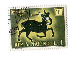 SAN MARINO 1969 Segni Zodiacali Ariete - Andere & Zonder Classificatie