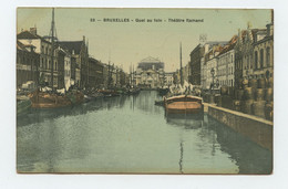 Bruxelles, Quai Au Foin, Théâtre Flamand  ( 2 Scans ) - Maritiem