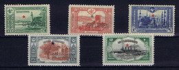 Turkey: Mi 246 - 250 Isf 478 - 482 SPECIMEN MH/* Very RRR Complete Set , Some Thin Spots 1914 - Neufs