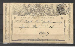 België PWST Nr 1 Verstuurd Uit Plasschendaele 20 Oct.1872 - Postcards [1871-09]