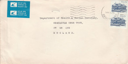 AFRIQUE DU SUD AFFRANCHISSEMENT COMPOSE SUR LETTRE POUR L'ANGLETERRE 1986 - Lettres & Documents