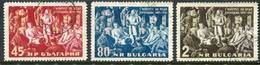 BULGARIA 1961 Social Democratic Congress Used.  Michel 1260-62 - Gebruikt