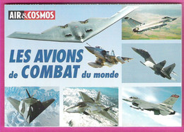Carnet Spécial Air Et Cosmos 10 Cartes Postales En Chapelet Les Avions De Combat Du Monde Rafale, F16, Gripen, Hornett - 1946-....: Era Moderna