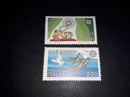 ITAMIX8 REPUBBLICA ITALIANA 1979 EUROPA STORIA DELLA POSTA SERIE 2 VALORI "XX" - 1971-80: Mint/hinged