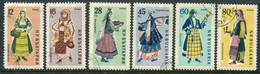 BULGARIA 1961 Traditional Costumess Used.  Michel 1201-06 - Gebraucht