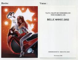 Carte De Voeux 2012 Illustrée Par Ood Serrière - Voir Scan Recto Verso - Etoiles Moto Femme... - Illustrators S - V