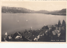 2534) ATTERSEE - RLM - LUFTBILD - Haus DETAILS U. KIRCHE Von Oben Mit Segelbooten Am See ALT !! 1942 - Attersee-Orte