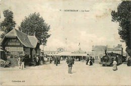 Ouistreham * La Gare * Tramway Tram Locomotive * Ligne Chemin De Fer Du Calvados - Ouistreham