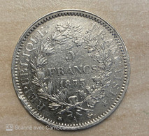 5 FRANCS HERCULE  ARGENT 1873 A - J. 5 Francs