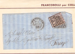 KIRCHENSTAAT - FRAGMENT 1859 #6 < FIRENZE /QE58 - ...-1929 Prephilately