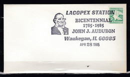 Brief Van Lacopex Station Bicentennial 1785-1985 Waukegan - Briefe U. Dokumente