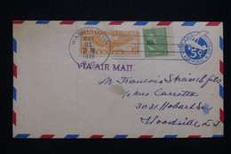 ETATS UNIS - Entier Postal Par Avion + Compléments De Washington En 1938 Avec Cachet Au Verso 1er Vol - L 94099 - 1921-40