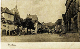 8056 -  Bas  Rhin  :-   DAMBACH   :     Vue De La Place   -    Circulée En 1922 - Dambach-la-ville