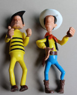 1984 Lucky Luke Dalton 2 Grandes Figurines Articulées Démontables Dargaud - Little Figures - Plastic