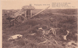 Poelcapelle 1914-1918 - Gedoode Paarden En Vernielde Wagen - Chevaux Tués Et Camion Détruit - Langemark-Pölkapelle