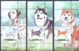 2020. Kyrgyzstan, Domestic Dogs, 3v With Label, Mint/** - Kyrgyzstan