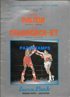 157135 ARGENTINA BUENOS AIRES REVISTA LUNA PARK CAMPEONATO MUNDIAL PLUMA JUNIOR BOX PALMA- MUANGROI- ET NO POSTCARD - Sonstige & Ohne Zuordnung