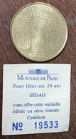 93 AULNAY SOUS BOIS SEDAO MDP 1998 MÉDAILLE SOUVENIR MONNAIE DE PARIS JETON TOURISTIQUE MEDALS COIN TOKENS - Ohne Datum