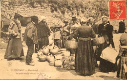 Guerande  Marchand De Pots Sur Le Champ De Foire  1907 - Guérande