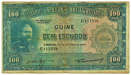 Guiné-Bissau - 100 Escudos - 30.06.1964 - P 41 - Sign Varieties - João Teixeira Pinto - PORTUGAL - Guinea–Bissau