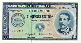 CAPE VERDE - 50 ESCUDOS - 04.04.1972 - Pick 53 - Unc. - Serpa Pinto - Portugal Cabo - Cabo Verde