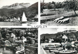 / CPSM FRANCE 74 "Lugrin, Et Les Bords Du Lac Léman" - Lugrin