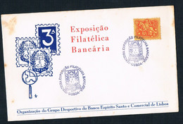 FDC - 1964 - Lisbon - 3rd Banking Philatelic Exhibition - FDC